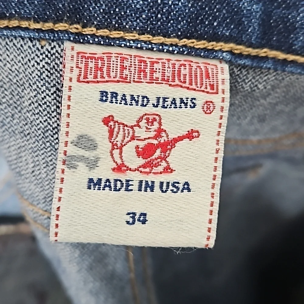 Mens True Religion Denim Jeans Sz 34
